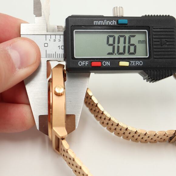 Nixon Time Teller Rose Gold Tone Stainless Steel Watch 38mm with New Battery - Picture 3 of 12